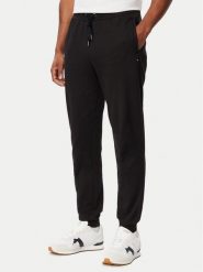 Tommy Hilfiger Spodnie dresowe Essential MW0MW44990 Czarny Regular Fit. Czarne spodnie dresowe męskie Tommy Hilfiger, bez wzorów, z bawełny. Za 529.99 zł.