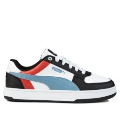 Buty damskie sportowe Puma CAVEN 2.0 BLOCK. Białe buty sportowe na co dzień damskie Puma, bez wzorów, z gumy, trekkingowe. Za 158.00 zł.