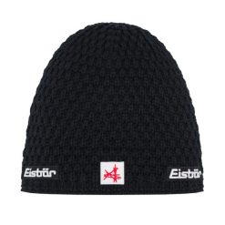 Czapka Eisbar Trail OS MÜ SA. Czarne czapki męskie Eisbar, na zimę, bez wzorów, z materiału, sportowe. Za 205.51 zł.