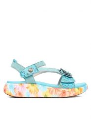 Laura Vita Sandały Nikito 01 Turkusowy. Niebieskie sandały damskie Laura Vita, bez wzorów, ze skóry, bez obcasa, na płaskiej podeszwie. Za 439.99 zł.