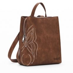Plecak Desigual. Brązowe plecaki damskie Desigual, bez wzorów. Za 189.99 zł.