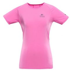 Damska koszulka turystyczna szybkoschnąca Alpine Pro Bonda 2. Czerwone t-shirty damskie Alpine Pro, bez wzorów, bez kołnierzyka. W wyprzedaży za 69.00 zł.