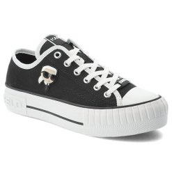 Czarne Trampki Karl Lagerfeld Buty Sportowe Premium. Czarne trampki i tenisówki męskie Karl Lagerfeld, bez wzorów, z gumy, bez zapięcia. Za 599.00 zł.