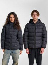 Kurtka puchowa Hummel Lightweight. Niebieskie kurtki damskie HUMMEL, na jesień, m, bez wzorów, z materiału, bez kaptura. Za 349.00 zł.