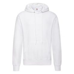 Męska Klasyczna Zwykła Bluza Z Kapturem. Białe bluzy z kapturem męskie Fruit of the Loom, m. Za 81.99 zł.