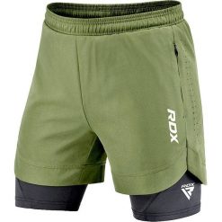 Krótka MMA RDX T16. Czarne szorty męskie RDX, bez wzorów, z elastanu. Za 242.00 zł.