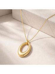 ÔNESSA Naszyjnik z zawieszką - dł. 40 cm rozmiar: onesize. Żółte naszyjniki damskie ÔNESSA, z mosiądzu. Za 143.17 zł.