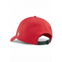 Czapka z daszkiem dla kibica portugalskiej piłki nożnej PUMA Sport Red White. Białe czapki męskie Puma, bez wzorów, sportowe. Za 109.00 zł.