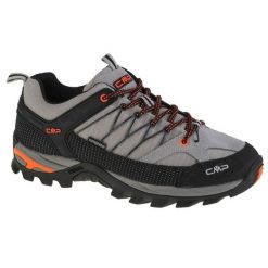 Buty CMP Rigel Low 3Q54457-75UE szare. Szare buty trekkingowe męskie z materiału, przed kostkę, bez zapięcia. Za 579.48 zł.