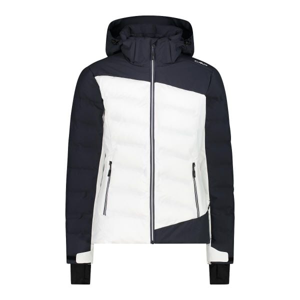 Kurtka damska narciarska CMP 34W4596. Białe kurtki damskie CMP, xs, bez wzorów, bez kaptura, narciarskie. W wyprzedaży za 764.05 zł.