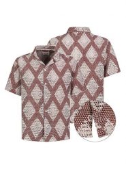 Eight2Nine Koszula w kolorze jasnobrązowo-białym rozmiar: L. Brązowe koszule męskie Eight2Nine, l, bez wzorów, z bawełny, bez kołnierzyka, bez ramiączek. Za 86.99 zł.