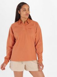 Marmot Bluza "Rugby" w kolorze pomarańczowym rozmiar: XL. Pomarańczowe bluzy bez kaptura damskie Marmot, xl. Za 149.31 zł.