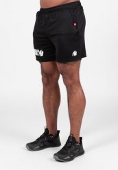 Miles Mesh Szorty - Czarny. Czarne szorty męskie GORILLA WEAR, bez wzorów, z meshu. Za 193.00 zł.