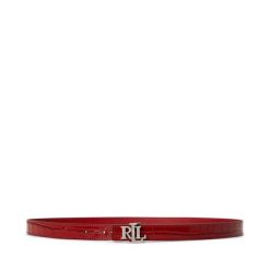 Pasek LAUREN RALPH LAUREN. Czerwone paski damskie Lauren Ralph Lauren, bez wzorów. Za 469.99 zł.