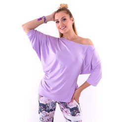 Bluzka do tańca damska 2skin SPONTANIC LILA. Fioletowe bluzki sportowe damskie 2SkIN, uniwersalny, bez wzorów, z elastanu, bez ramiączek. Za 119.00 zł.