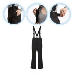 Spodnie narciarskie damskie KADVA Edge X Pants. Czarne spodnie dresowe damskie KADVA, na zimę, bez wzorów. Za 199.99 zł.