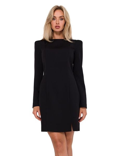 Made of emotion Sukienka w kolorze czarnym rozmiar: S. Czarne sukienki damskie Made Of Emotion, na co dzień, s, bez wzorów, bez kołnierzyka, bez ramiączek, mini, proste. Za 189.99 zł.