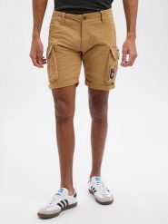 Alpha Industries Spodenki Mężczyźni Bawełna beżowy, 33. Brązowe szorty męskie Alpha Industries, z bawełny, bez kołnierzyka. Za 379.95 zł.