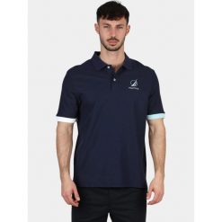 Koszulka polo męska Nautica Pascal. Brązowe koszulki polo męskie Nautica, m, bez ramiączek, żeglarskie. Za 399.00 zł.