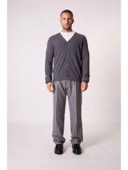 Perfect Cashmere Kaszmirowy kardigan "Errol" w kolorze antracytowym rozmiar: M. Czarne kardigany męskie Perfect Cashmere, m, bez wzorów, z kaszmiru, bez kołnierzyka. Za 413.99 zł.