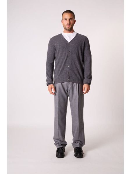 Perfect Cashmere Kaszmirowy kardigan "Errol" w kolorze antracytowym rozmiar: M. Czarne kardigany męskie Perfect Cashmere, m, bez wzorów, z kaszmiru, bez kołnierzyka. Za 413.99 zł.