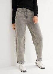 Jeansy boyfriend z efektem vintage. Niebieskie jeansy damskie bonprix. Za 139.99 zł.