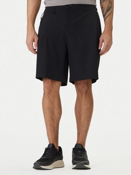 BOSS Szorty materiałowe Spirit70 50559983 Czarny Relaxed Fit. Czarne szorty męskie Boss, z materiału, bez kołnierzyka. Za 504.99 zł.