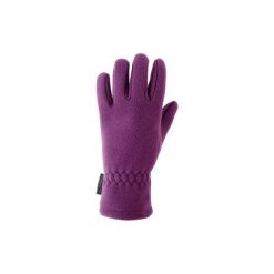 Rękawiczki turystyczne MH500 dla dzieci polarowe fioletowe. Fioletowe rękawiczki dziecięce QUECHUA, z materiału, bez ramiączek. Za 14.99 zł.