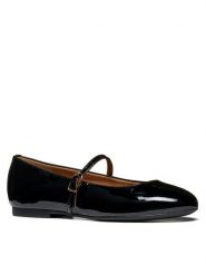 Geox Baleriny D New Palmaria D664JA 66 C9999 Czarny. Czarne baleriny damskie Geox, bez wzorów, z lakierowanej skóry, bez obcasa. Za 449.99 zł.