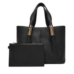Torebka Elisabetta Franchi. Czarne torebki klasyczne damskie Elisabetta Franchi, bez wzorów, bez dodatków. Za 1,739.00 zł.