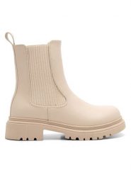Nelli Blu Botki CS5819-03 Beżowy. Brązowe botki dziewczęce Nelli Blu, bez wzorów, z materiału, bez ramiączek. Za 149.99 zł.