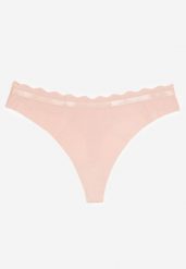 Różowe Bawełniane Majtki Stringi z Prążkowanego Materiału Sesivia. Czerwone stringi damskie Born2be, l, bez wzorów, z bawełny. Za 4.99 zł.