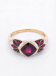 Maison héritage PARIS Złoty pierścionek "Yassmine" z diamentami rozmiar: 54. Żółte pierścionki damskie maison héritage PARIS, z diamentem, złote. Za 2,783.99 zł.