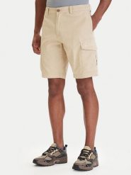 Napapijri Szorty materiałowe NP0A4HOT Beżowy Regular Fit. Brązowe szorty męskie Napapijri, z bawełny, bez kołnierzyka. Za 399.99 zł.