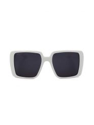 Gucci Damskie okulary przeciwsłoneczne w kolorze biało-szarym rozmiar: 54. Białe okulary przeciwsłoneczne damskie GUCCI. Za 808.81 zł.