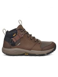 Teva Skórzane buty trekkingowe "Grandview" w kolorze oliwkowo-brązowym rozmiar: 45,5. Brązowe buty trekkingowe męskie Teva, z gore-texu, bez zapięcia, outdoorowe, gore-tex. Za 408.49 zł.