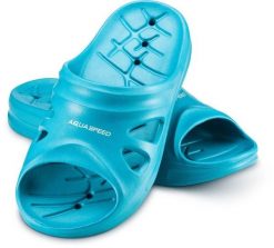 Klapki basenowe dla dorosłych Aqua Speed Florida. Niebieskie klapki i japonki męskie Aqua-Speed, z materiału. Za 59.90 zł.