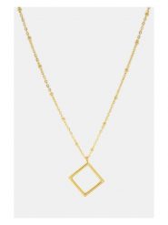 MOODE Naszyjnik "Julie" z zawieszką - dł. 42 cm rozmiar: onesize. Żółte naszyjniki damskie MOODE, ze stali. Za 34.99 zł.