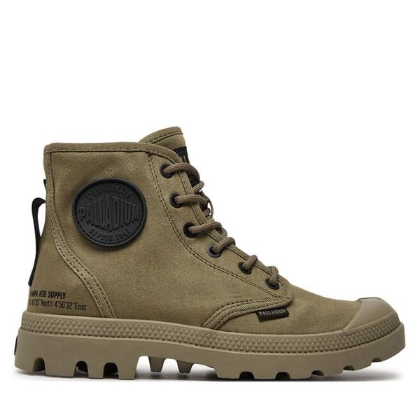 Trapery Palladium. Zielone trapery damskie Palladium, bez obcasa. Za 449.99 zł.