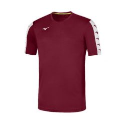 Koszulka Mizuno Team nara Training. Czerwone t-shirty sportowe męskie Mizuno, l, z poliesteru, bez ramiączek, do piłki nożnej. Za 176.50 zł.