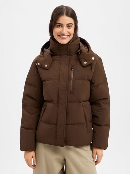 Polo Ralph Lauren Kurtka puchowa Kobiety brązowy, XS. Brązowe kurtki damskie Polo Ralph Lauren, xs, bez wzorów, z puchu, bez kaptura. Za 2,699.95 zł.