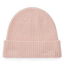 Czapka Tommy Hilfiger. Czerwone czapki zimowe damskie Tommy Hilfiger. Za 389.99 zł.
