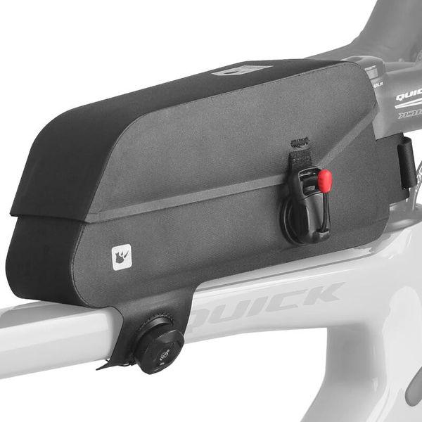 Torba rowerowa na ramę z magnetycznym zapięciem Rhinowalk K33 wodoodporna. Czarne torebki klasyczne damskie RHINOWALK, bez wzorów, bez dodatków. Za 199.00 zł.