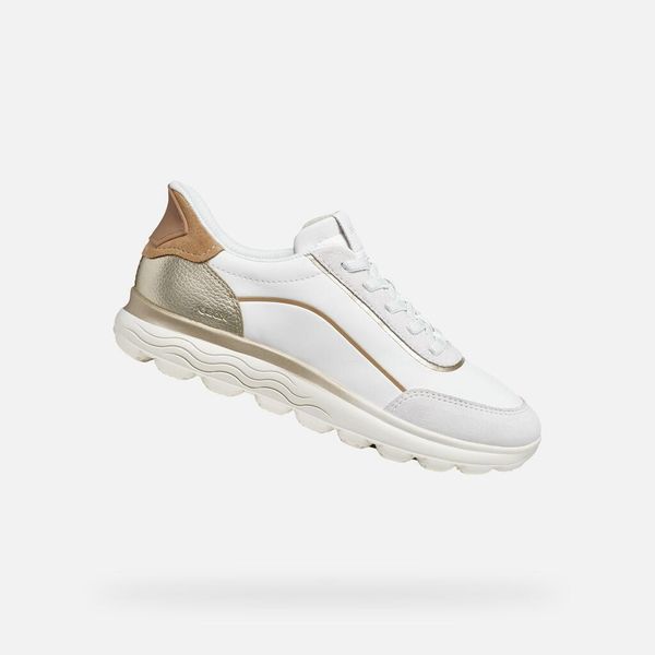 Buty GEOX D SPHERICA PLUS Biały. Białe obuwie do biegania damskie Geox. Za 450.99 zł.