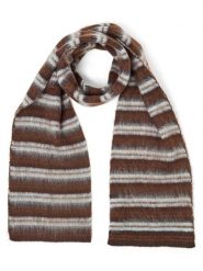 Opus szalik z dzianiny z domieszką wełny Kobiety brązowy, ONE SIZE. Brązowe szaliki i kominy damskie Opus, bez wzorów, z dzianiny. Za 199.95 zł.