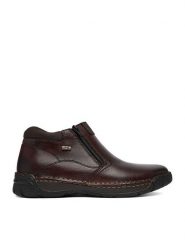 Rieker Botki CEO-B0392-25 Brązowy ciemny. Brązowe buty zimowe męskie Rieker, ze skóry, bez zapięcia. Za 439.99 zł.