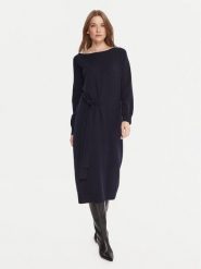 Gaudi Sukienka dzianinowa 521FD13001 Granatowy Relaxed Fit. Niebieskie sukienki damskie GAUDI, s, bez wzorów, z dzianiny, bez kołnierzyka, bez ramiączek. Za 499.99 zł.