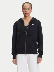 Nike Bluza Sportswear Phoenix Fleece HJ0995 Czarny Regular Fit. Czarne bluzy bez kaptura damskie Nike, xl, z bawełny. Za 260.99 zł.