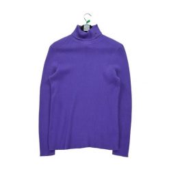 Sweter z golfem dla kobiet Fioletowy. Fioletowe golfy damskie Ralph Lauren, l, bez wzorów, z tkaniny, bez ramiączek. Za 136.28 zł.