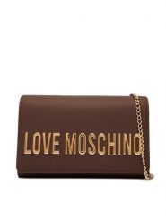 LOVE MOSCHINO Torebka JC4103PP1PKD0300 Brązowy. Brązowe torebki klasyczne damskie Love Moschino, bez wzorów, ze skóry, wizytowe, bez kołnierzyka, bez ramiączek. Za 629.99 zł.